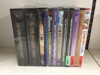 Quantity of Assorted DVD's.
