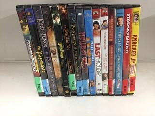 Quantity of Assorted DVD's.