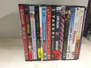 Quantity of Assorted DVD's.
