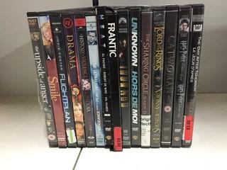 Quantity of Assorted DVD's.