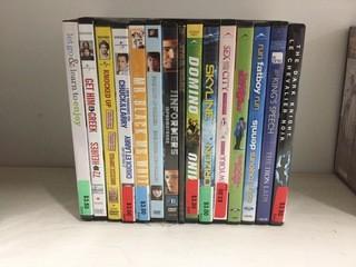 Quantity of Assorted DVD's.