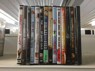 Quantity of Assorted DVD's.