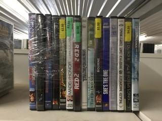 Quantity of Assorted DVD's.