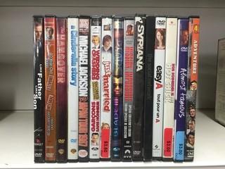Quantity of Assorted DVD's.