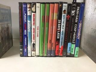 Quantity of Assorted DVD's.