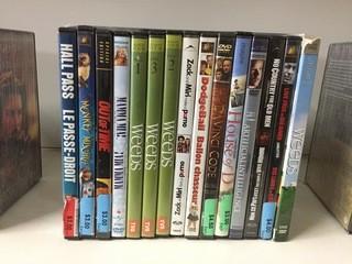 Quantity of Assorted DVD's.