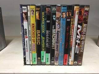 Quantity of Assorted DVD's.