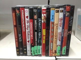 Quantity of Assorted DVD's.