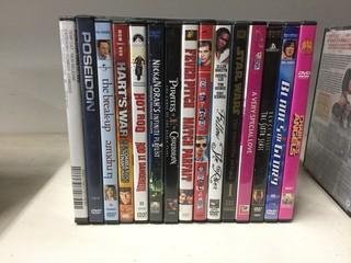 Quantity of Assorted DVD's.
