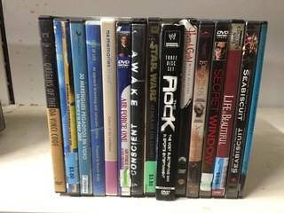 Quantity of Assorted DVD's.