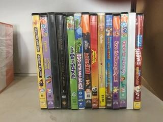 Quantity of Assorted DVD's.