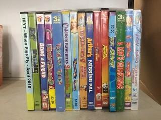 Quantity of Assorted DVD's.