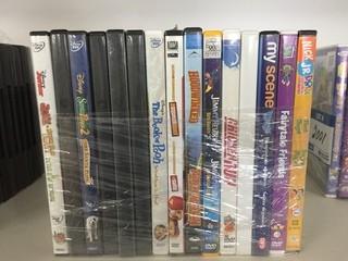 Quantity of Assorted DVD's.
