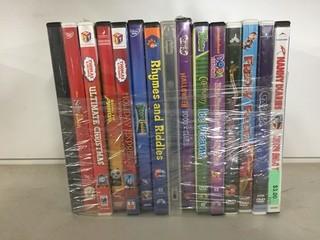 Quantity of Assorted DVD's.