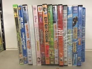 Quantity of Assorted DVD's.