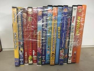 Quantity of Assorted DVD's.