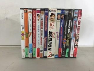 Quantity of Assorted DVD's.