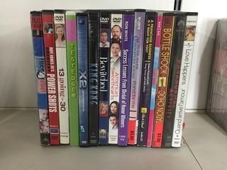 Quantity of Assorted DVD's.