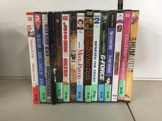 Quantity of Assorted DVD's.