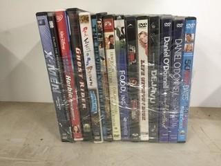 Quantity of Assorted DVD's.