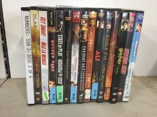 Quantity of Assorted DVD's.