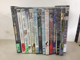 Quantity of Assorted DVD's.
