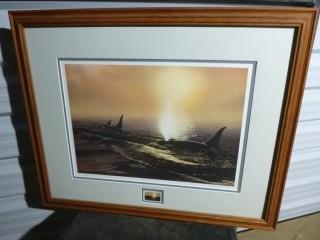 M. Visser, "Monsters of the Sea" with Stamp Picture, 26 1/4" x 28", Number 2707 / 4950