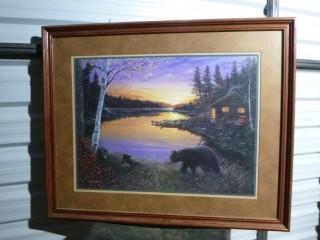 Ervin Molnar, "Bears Lake" Picture, 32 5/8" x 25 5/8"
