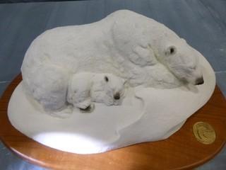 Limited Edition, Ducks Unlimited Polar Bear and Baby Ornament " Polar Family" Number 429/800 (E5-2-2)