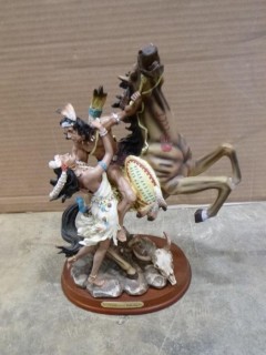 Horse and Riders Figurines, N. American Collection (E5-2-2)