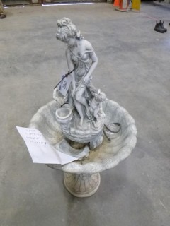 Pedestal Fountain, 22" x 45", *NOTE: Base Damaged* (A1)