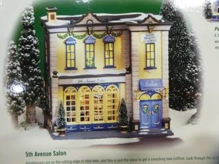 Department 56, " 5th Avenue Salon" Ornamental Collectable (E5-1-2)