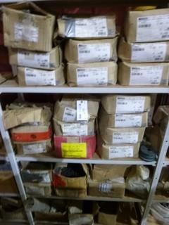 Qty of Hex Caps Screws, Studs, Bolts, Nuts, Bevel, Washers, Various Sizes, 5/8" x 3/4", 3/4" x 4", 1/2"