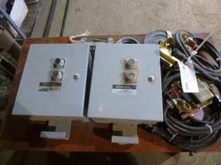 (2) Test Cabinets With Leads, 2 Test Plugs, Cutler Hammer
