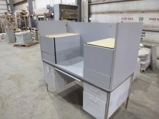 (2) 4 Drawer Desks