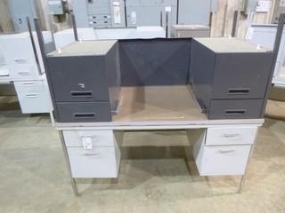 (2) 4 Drawer Desks