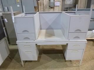 (2) 4 Drawer Desks