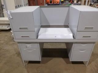 (2) 4 Drawer Desks