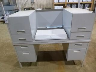 (2) 4 Drawer Desks