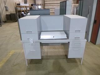 (2) 4 Drawer Desks
