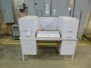 (2) 4 Drawer Desks