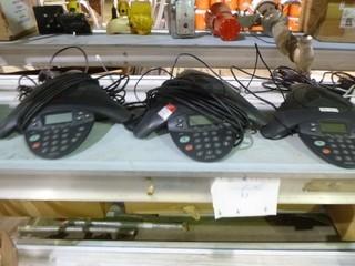 (4) Polycom Conference Phones