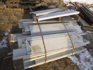 Qty of Steel Steps, Various Sizes, Mostly 38" x 7.5"