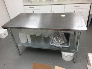 Stainless Steel Table 5' x 30" x 35 1/2"