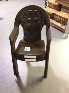Plastic Patio Chairs (2)