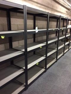 5 Tier Shelf 6' x 36 3/4" x 18 3/4"