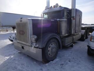 1988 Peterbilt, Cummins Engine, Showing 260,444 KMS, Suspension Rebuilt, Front Steer Axle Rebuilt, 6 Wheel Alignment, Less Then 10,000 Km On Tires, Wheels Switched From Nut Pilot To Hub Pilot, New Bearings, Brakes and Seals On All Tires, 400 Cummins 390 Gears, 15 Over Transmission, VIN 1XP5D29X3JN256450
