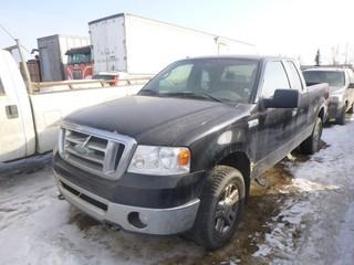 2008 Ford F150 XLT 4X4 Extended Cab Pick Up c/w 5.4L Triton Engine, A/T, A/C, Tires 275/65R18, Showing 174,527 KM, VIN 1FTPX14VX8FC35598 
