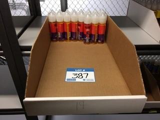 Box of 60ml Bottles of Fuzions Vape Juice 6mg Nicotine Grape Strawberry.