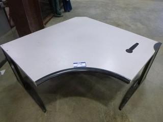 46.5" x 46.5" Corner Table, 22" To 31" Variable Height